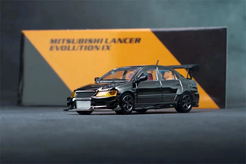 CM модель 1:64 Mitsubishi Lancer Evolution EVO IX Voltex Black Chorme литая автомобиля|Наземный транспорт| |