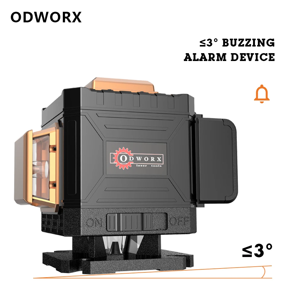 Лазерный уровень ODWORX 12/16 линий 3/4D самонивелирующийся на 360 градусов