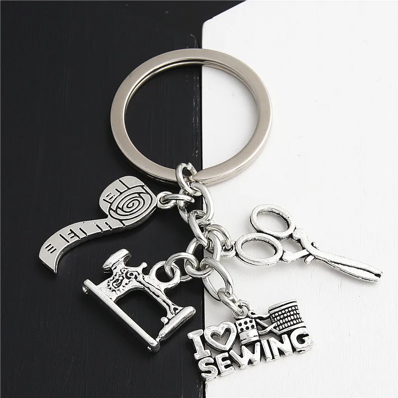 1 шт. ножницы и рулетка для ключей ручной работы|Брелоки| |