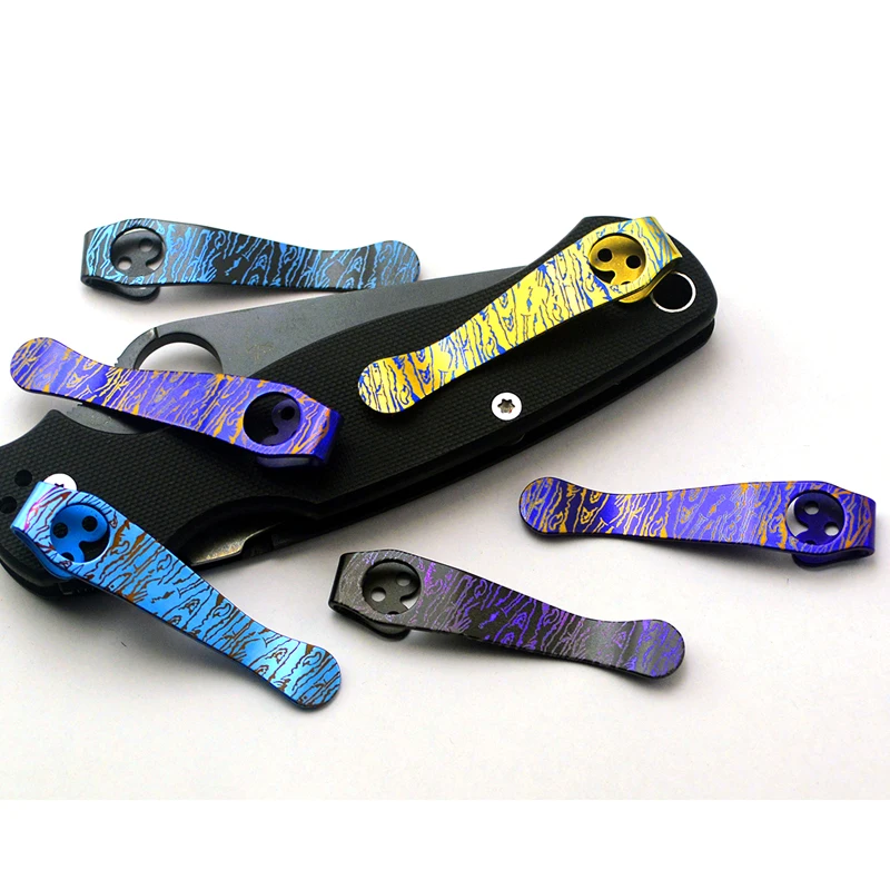 Практичный Складной Нож карманный зажим титановый сплав нож задние зажимы для