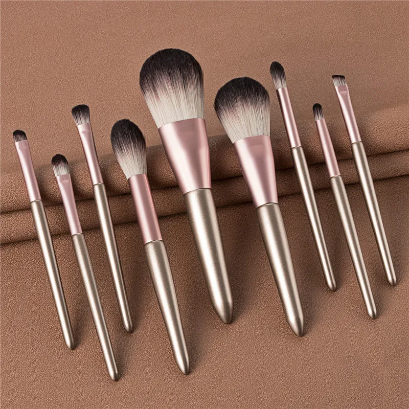 

9Pcs Makeup Brushes Set For Foundation Blush Eyeshadow Concealer Powder Lip Make Up Cosmetics Brush Makeup Pen