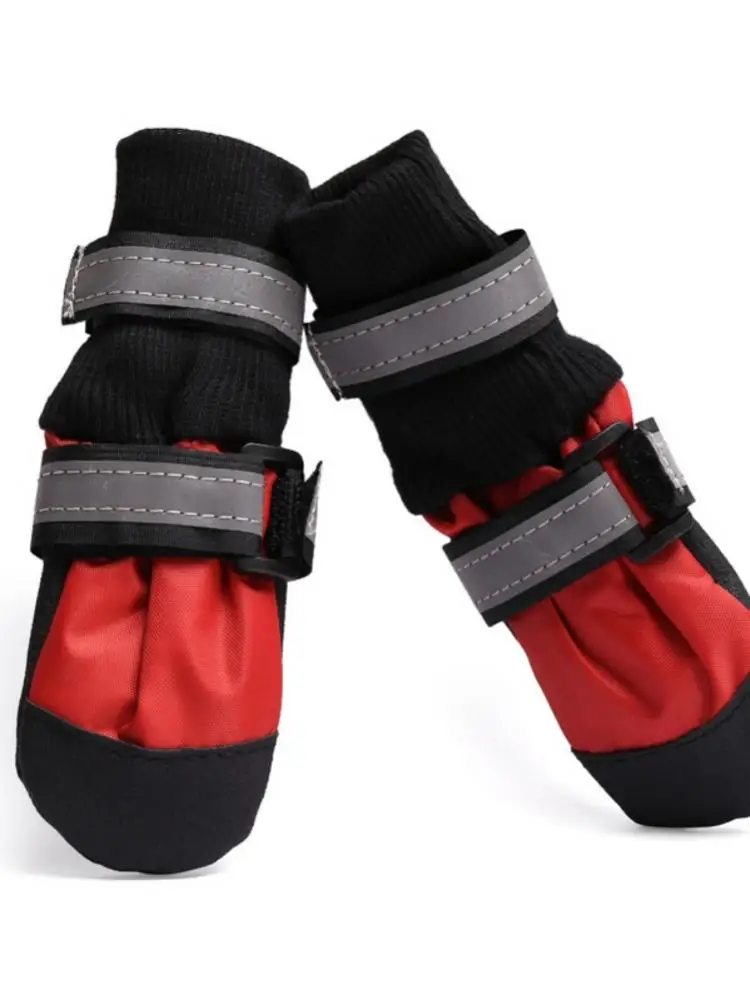 

Удобная обувь для домашних животных на мягкой подошве, обувь для больших собак, прогулок в помещении и на улице, камуфляжная зеленая Обувь д...