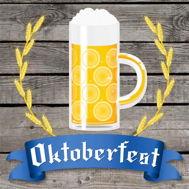 

das Bier Banner Oktoberfest Beer Bread Wheat Wine Jar Cellar Background Photography Backdrop Photographic Carnival Decor Studio