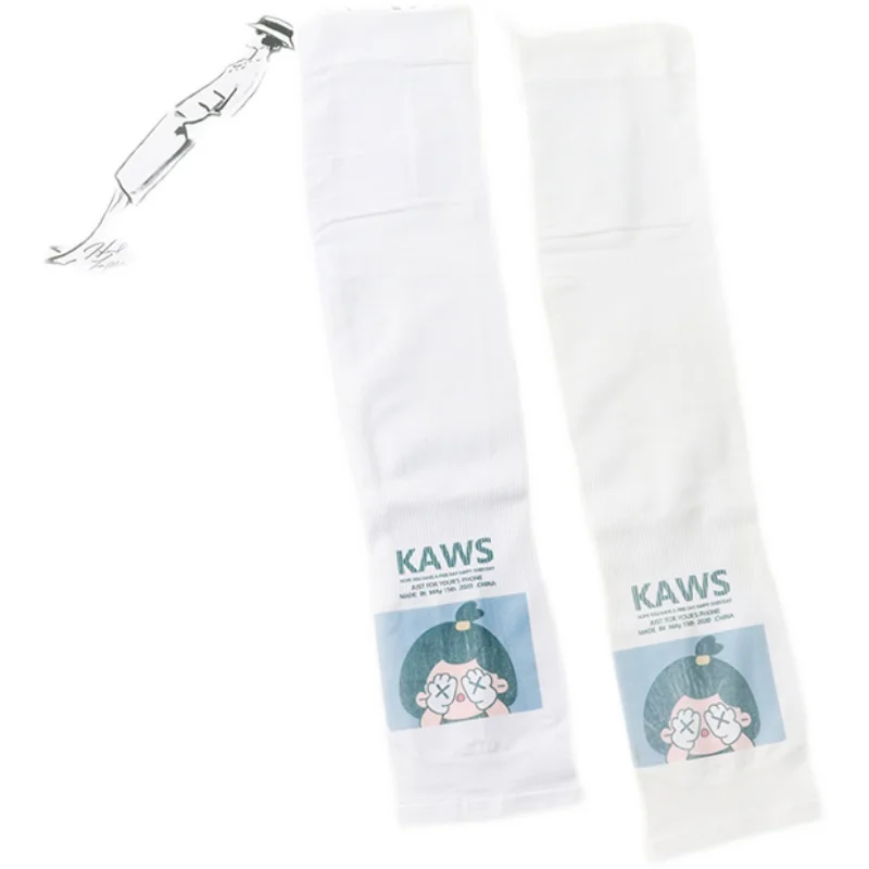 

Lovely fruit prevented bask sleeve female shade summer ice silk hand sleeve women riding outdoor gloves sun protective sleeve