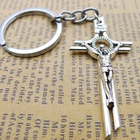jesus cross key chain christian religion fashion jewelry accessory gift 2020 bag charm car key ring mens ladies