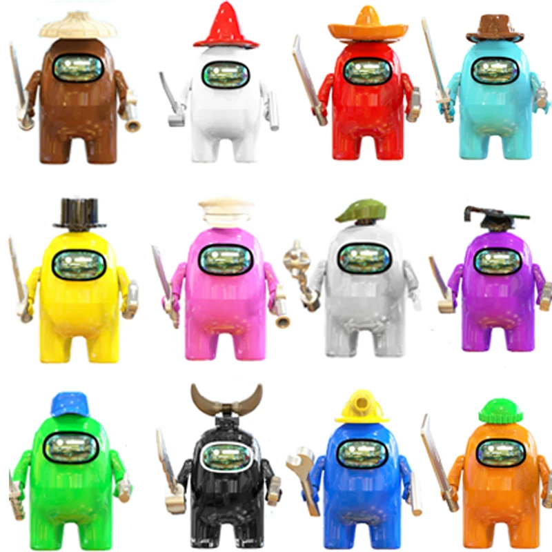 

Creative Amonged Us Building Blocks Game anime Figures Mini Dolls Children Birthday Gift Educational bricks Kid's Toys