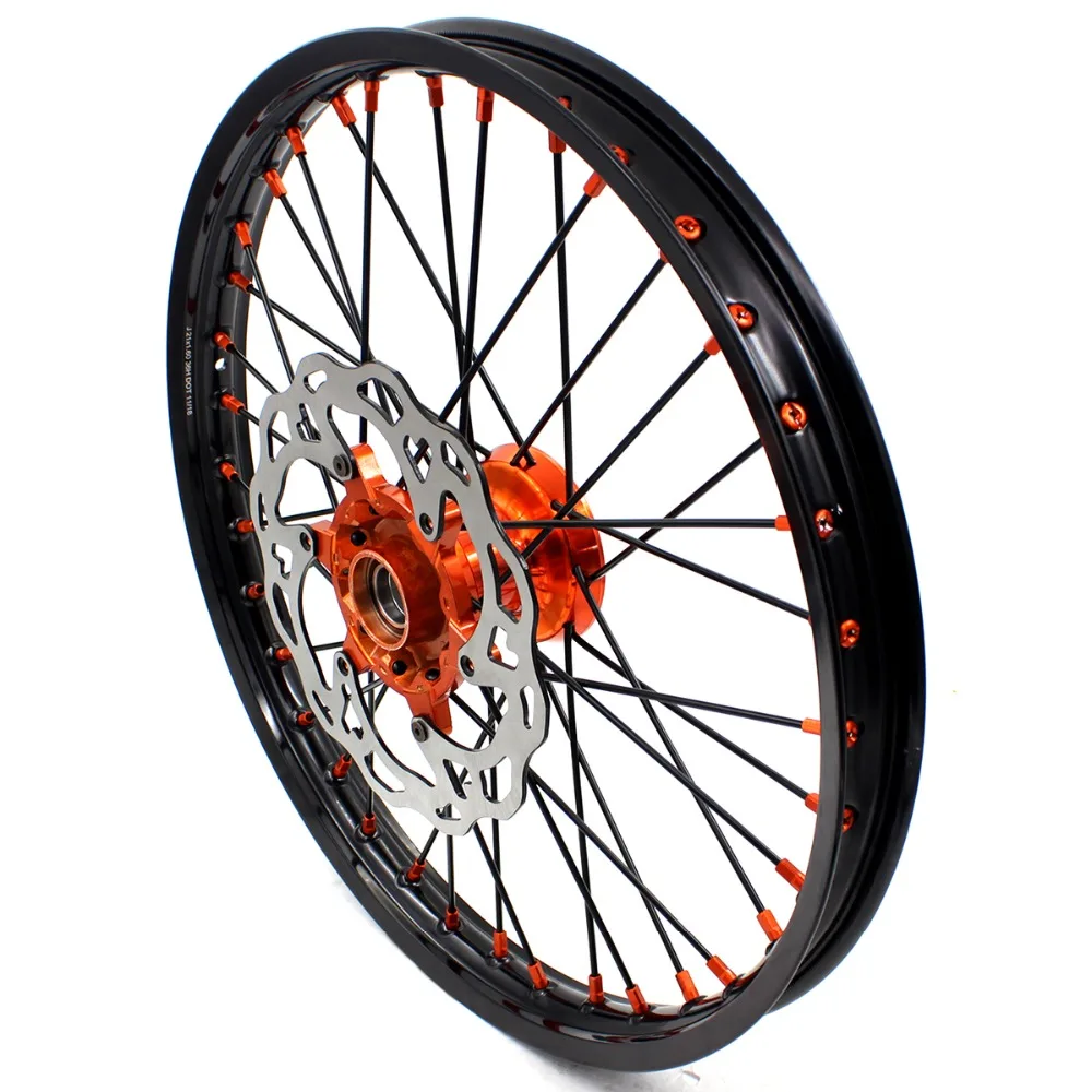 21/19 литья выполните MX колеса Набор для KTM SX SXF XC XCW XCF 125 150 200 250 300 350 450 505 525 2003- диски
