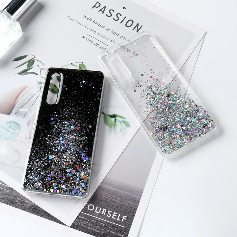 Чехол сверкающий с блестками для huawei Nova 5T 5i 3i 4 Honor 20s 10i V20 P10 P30 Pro P8 P9 Lite P Smart Z Y7 Y9 Prime чехол