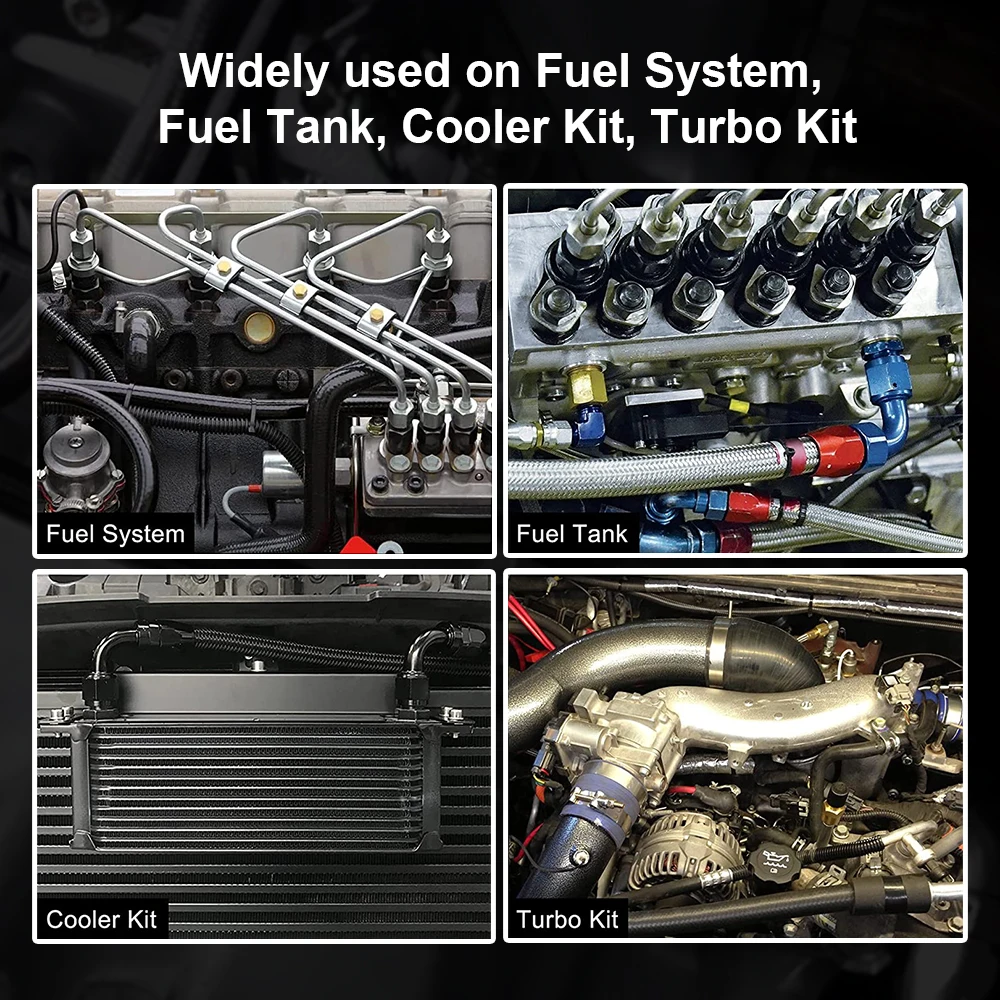 Масляный топливный адаптер шланга концевой фитинг прямой AN мужской к соединителю AN4 AN6 AN8 AN10 алюминиевый фланцевый союз азота.