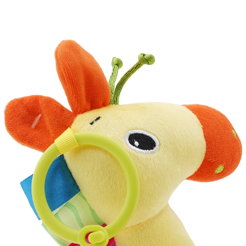 

Bed Hanging Plush Toy For Baby Soft Giraffe Cute Music Rattle Toys Hand Grasp Bedding Toys Strollers Hanging Dolls