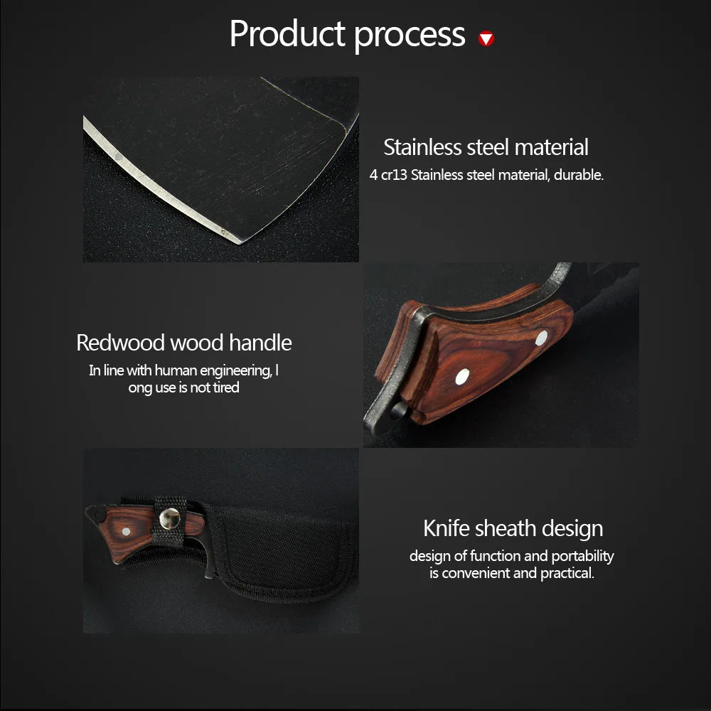 Брелок-нож для кухни маленький портативный черный мини нож повседневного