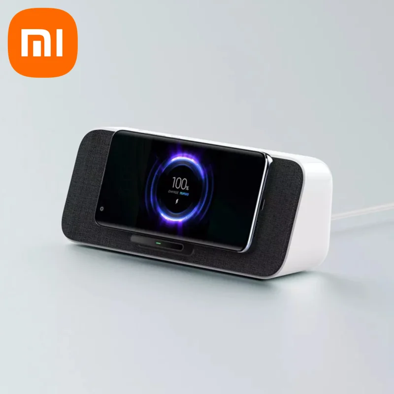 Xiaomi 30 Вт MAX Беспроводная зарядка Bluetooth 5 0 динамик с микрофоном Поддержка Mi AI NFC для