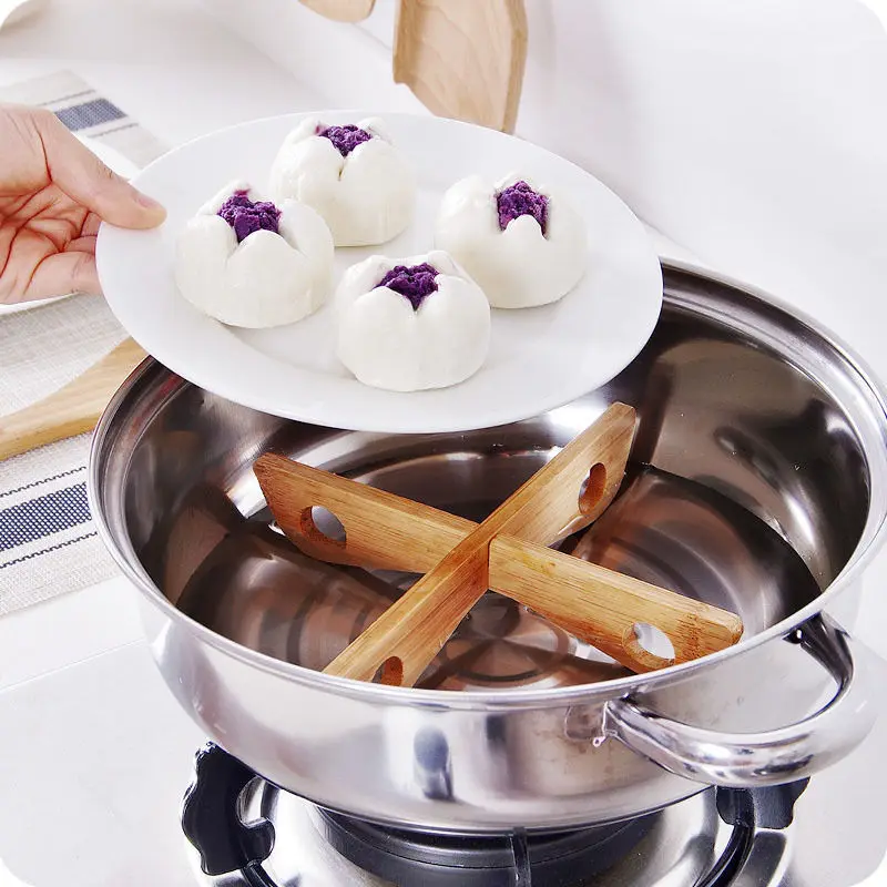 Абсолютно Новый бамбуковый термостойкий держатель ковриков со съемной кухонной