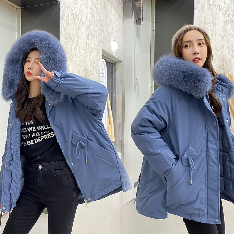 

ISENMAL Parka coat women winter coat long cotton casual cotton hooded coat women thick warm winter coat women coat