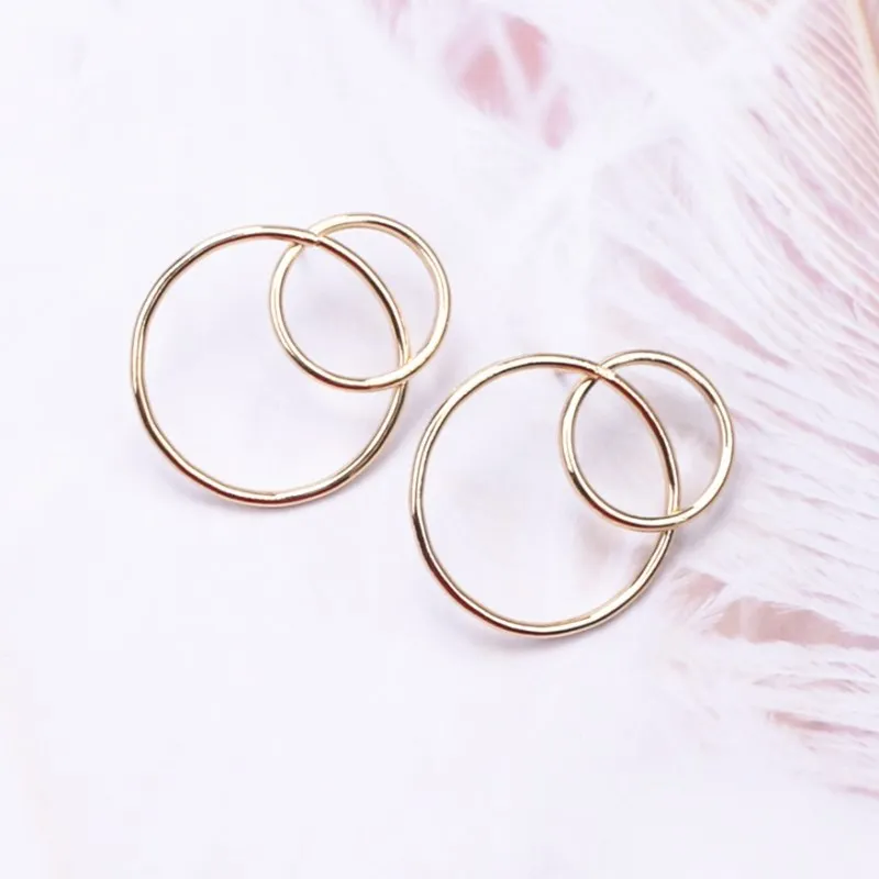 127 gold Новые модные большие круглые Висячие серьги для женщин, серьги-гвоздики золотистого цвета, вечерние ювелирные изделия в стиле панк oorbellen - Окраска металла: 127 gold