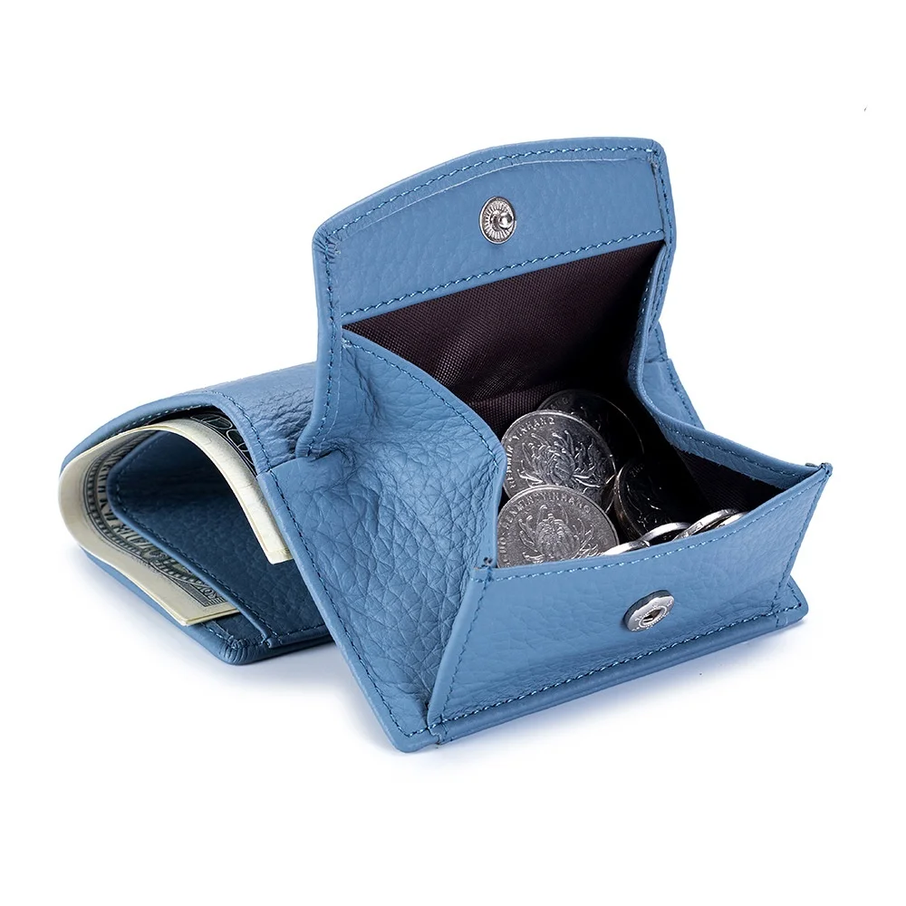

Small Wallet Women's Leather Japanese Treasury Cloth RFID Coin Bag Wallet Foreign Trade Mini Short Purse Women's Purse