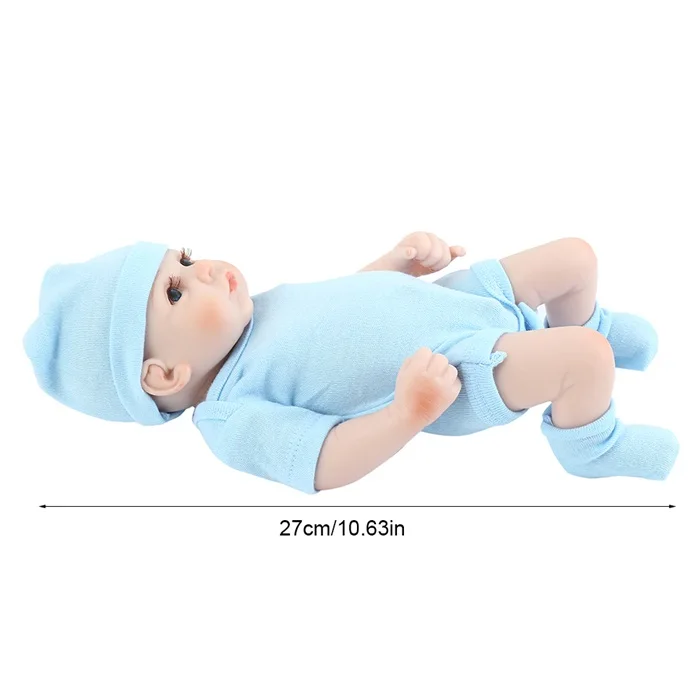 

Hot sale Babies Dolls Reborn 26CM Boneca soft Silicone Baby Doll Toy Realistic girl Kids Birthday Silicone Baby Doll kids toys