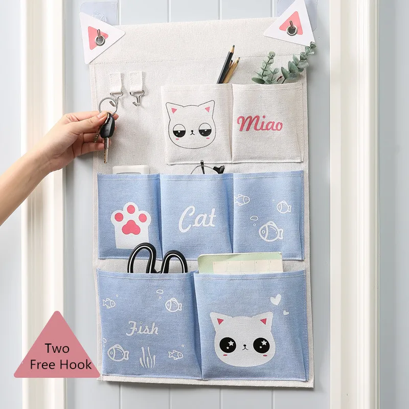 Сумка для хранения ткани многофункциональный органайзер мелочей общежития дома