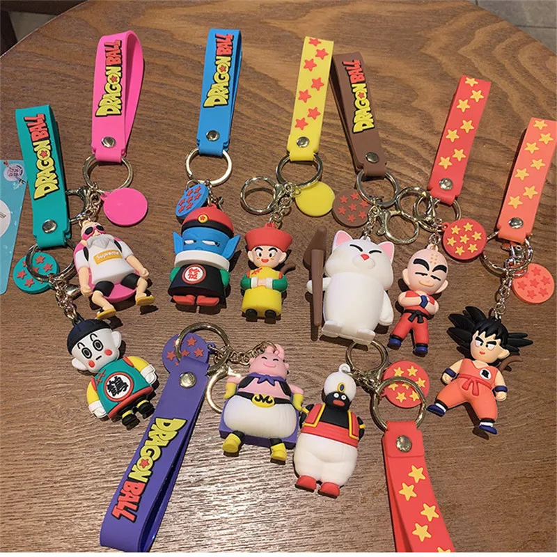 

Anime Dragon Ball Z Action Figure Sun Goku Buu Gohan Tien Shinhan Chiaotzu Karin-sama Pilaf PVC Anime Figure Dragonball Keychain