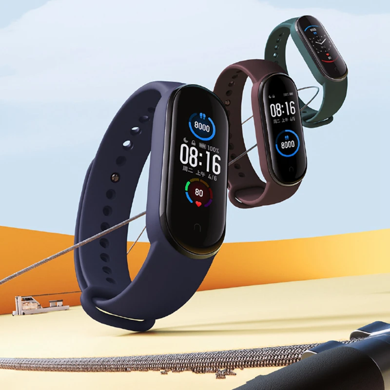 Xiaomi MI BAND 5 Глобальная версия Miband Браслет Спорт Смарт браслет NFC Часы