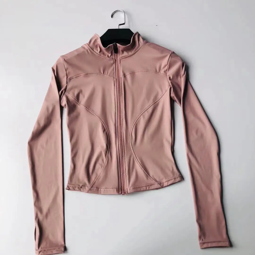 

2021 Nieuwe Mode Herfst En Winter Vrouwen Rits Lange Mouwen Sneldrogende Running Gym Outdoor Top Duim gat Sportkleding Fitnes US