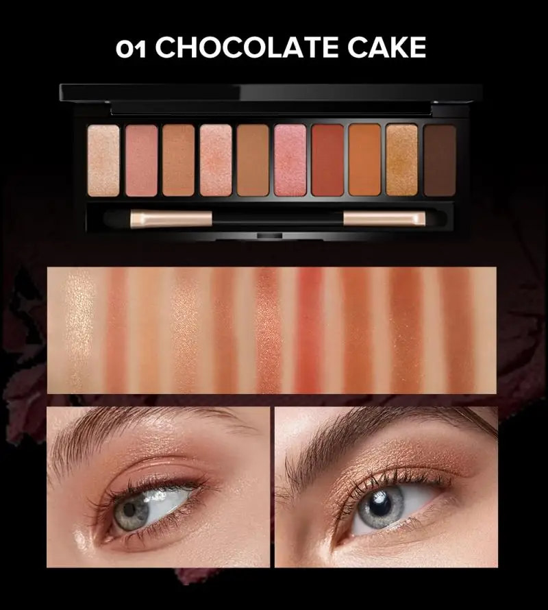 SACE LADY 10 оттенков тени для век Палитра Макияж матовые перламутровые стойкие Пудра