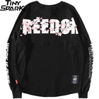 Толстовка в стиле Харадзюку, свободный свитер с изображением сакуры в стиле хип-хоп, уличная одежда для мужчин, Толстовка Оверсайз в японском стиле, Длинная тонкая Толстовка 2019