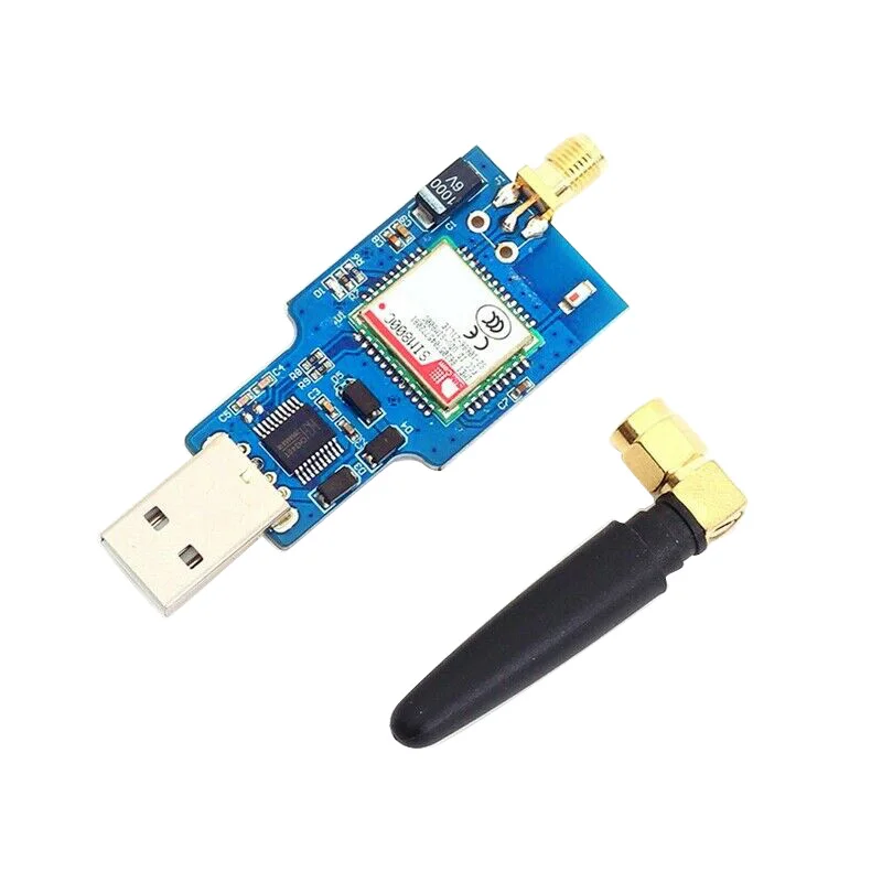 USB к GSM модулю Quad Band GPRS SIM800C модуль для Bluetooth SMS сообщений с антенной|Аксессуары