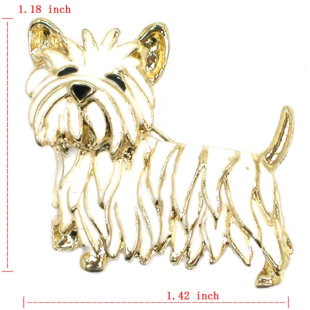 60 шт./партия броши с эмалью в виде пуделя