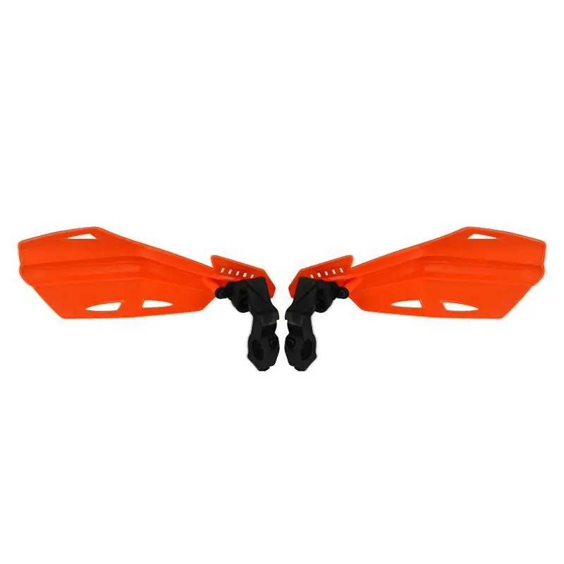 Мотоцикла Dirt Bike ATV Руль рук Защита для рук ручки защитное устройство защита от ветра мотоцикл рука гвардии Универсальный - Цвет: Оранжевый