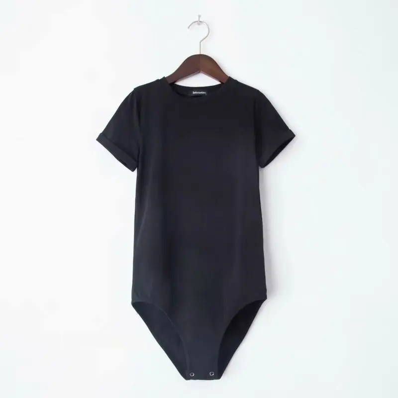 Хлопковая футболка с коротким рукавом круглым вырезом и | Женская одежда