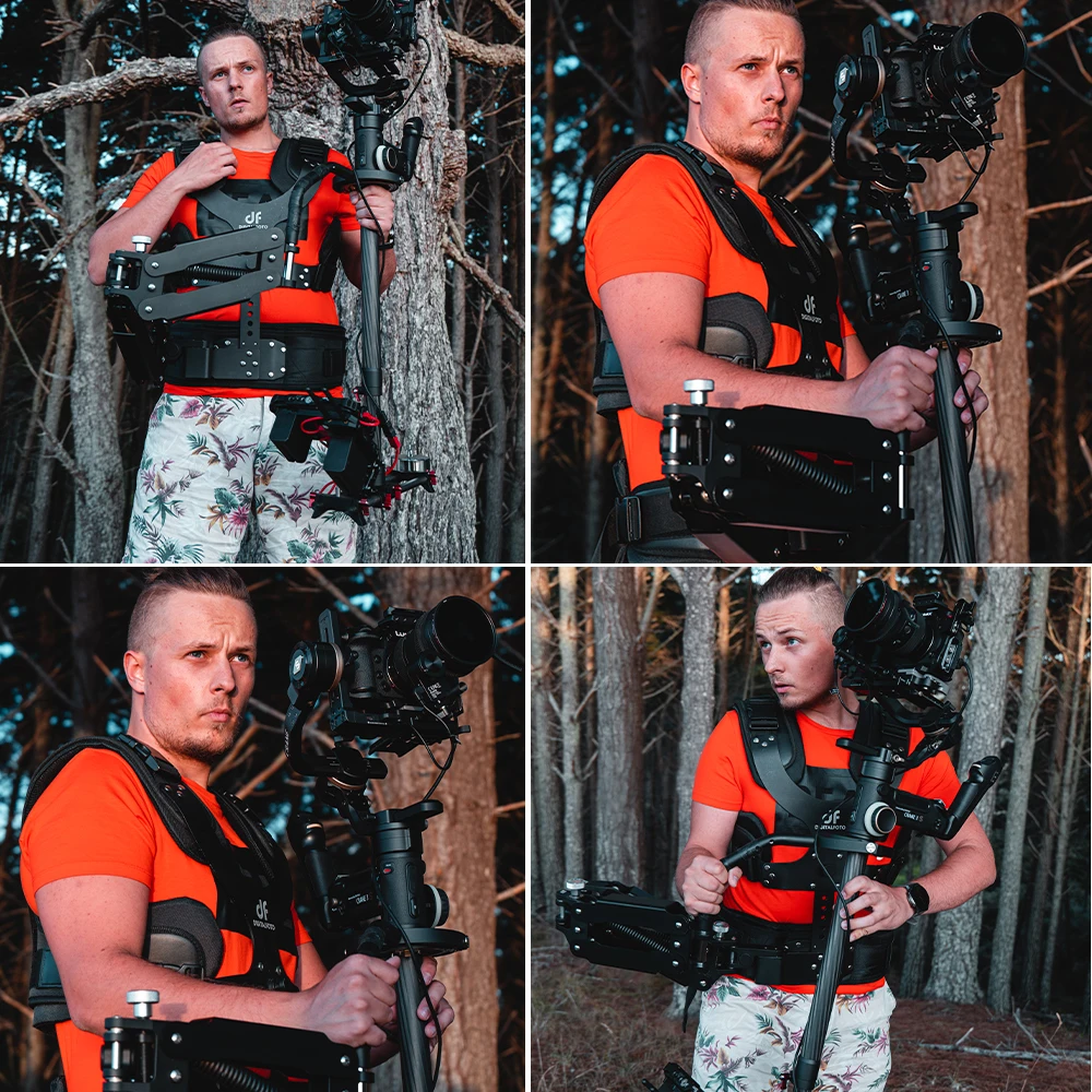 Шарнирный жилет THANOS PROII steadycam с пружинным рычагом и балансирующим весом совместим