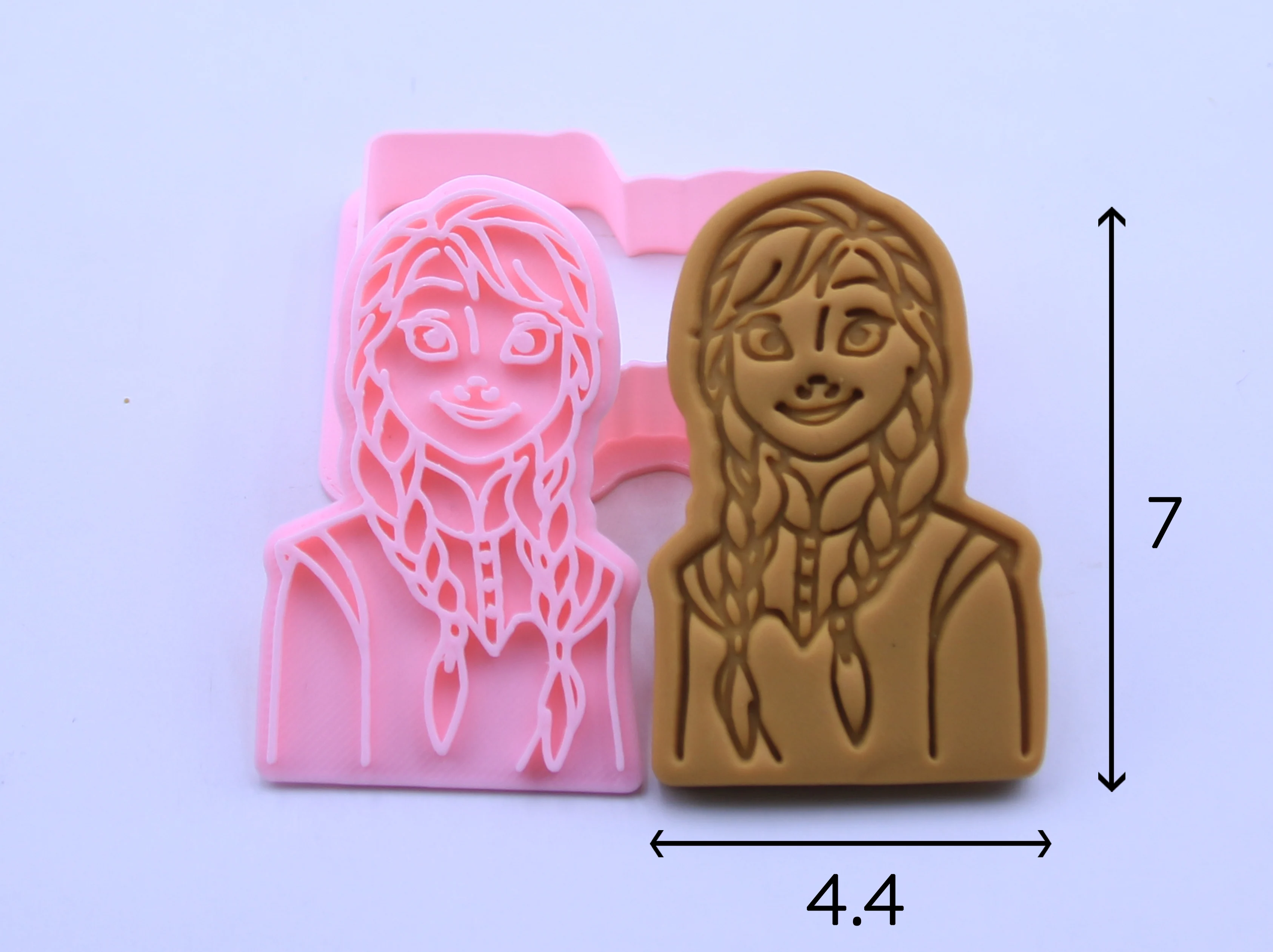 

Disney Frozen Princess Cookies Cutter 3D Pressing Baking Accessories Bakery Tools Kitchen Supplies Halloween Christmas Party