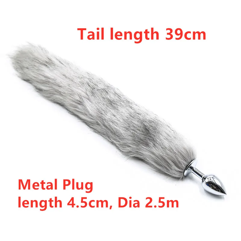 Sex Toy BDSM Bondage S.S. Anal Anus Plugs Prostate Massage Fox Tail Artificial wool horsetail Stimulator Adult Games for Man | Красота и