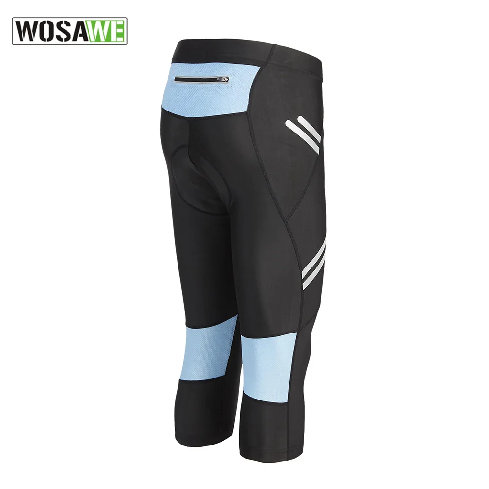 

WOSAWE Women Cycling Motorcycles Cropped Pants Stretch Tight Breathable Bike Shorts Outdoor Sports Sweat-absorbent Moto Clothing