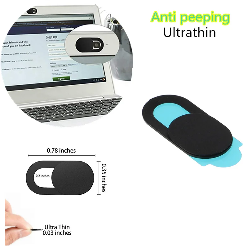 

3pcs Ultrathin Camera Shield Stickers for Notebook PC Tablet PC Mobile Anti-Hacker Peeping Protection Privacy Cover