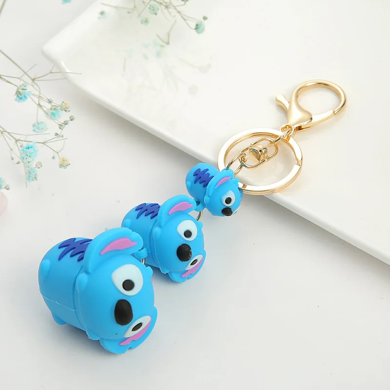 Новая Милая Счастливая кукла мышка брелки эпоксидные ПВХ мягкие пластиковые для