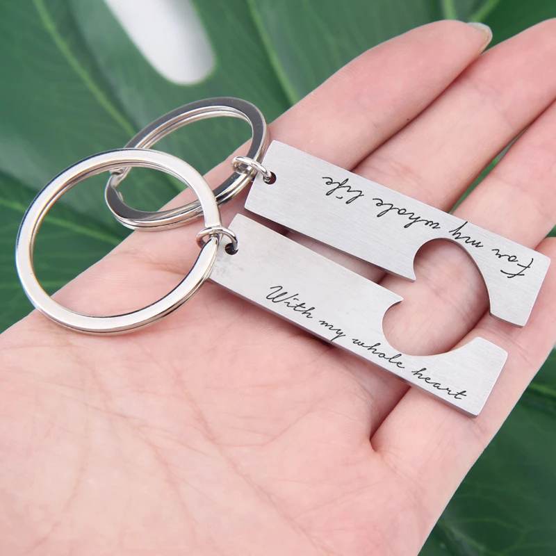 Новинка модные хит продаж 1 пара Серебряная цепочка для ключей полый любовь