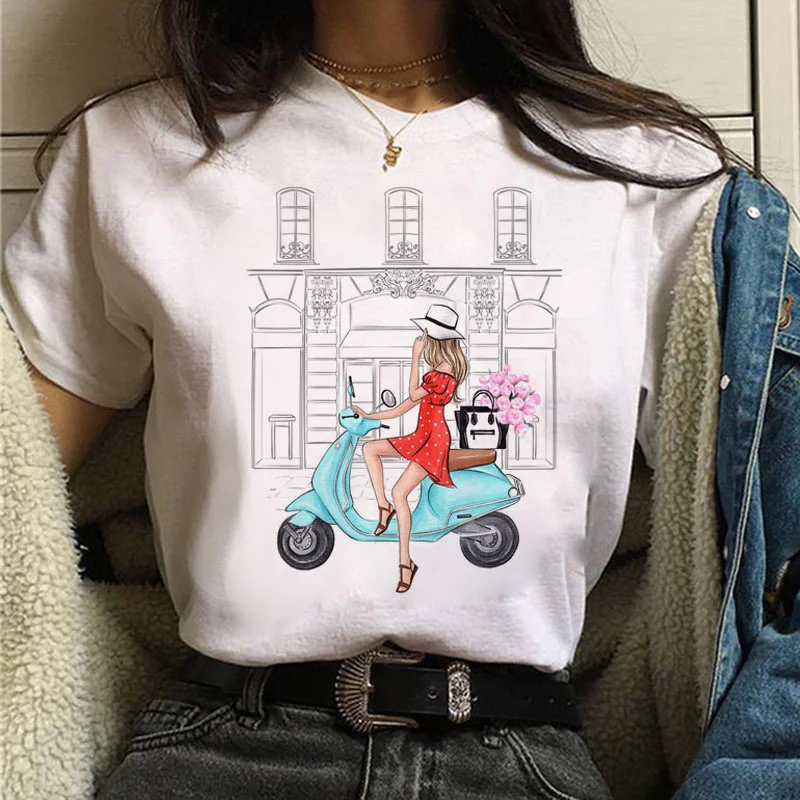 

VOGUE T Shirt Friday Print Women Tshirt New Harajuku Clothes Vintage Coffee T-shirt Female Fashion 90s Ullzang Casual Tops Tees