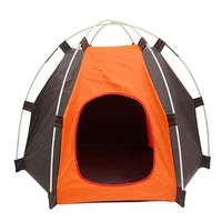 menfly small pet tent outdoor sunscreen small medium sized dog pet kennel special kennel cat litter puppy tent doghouse