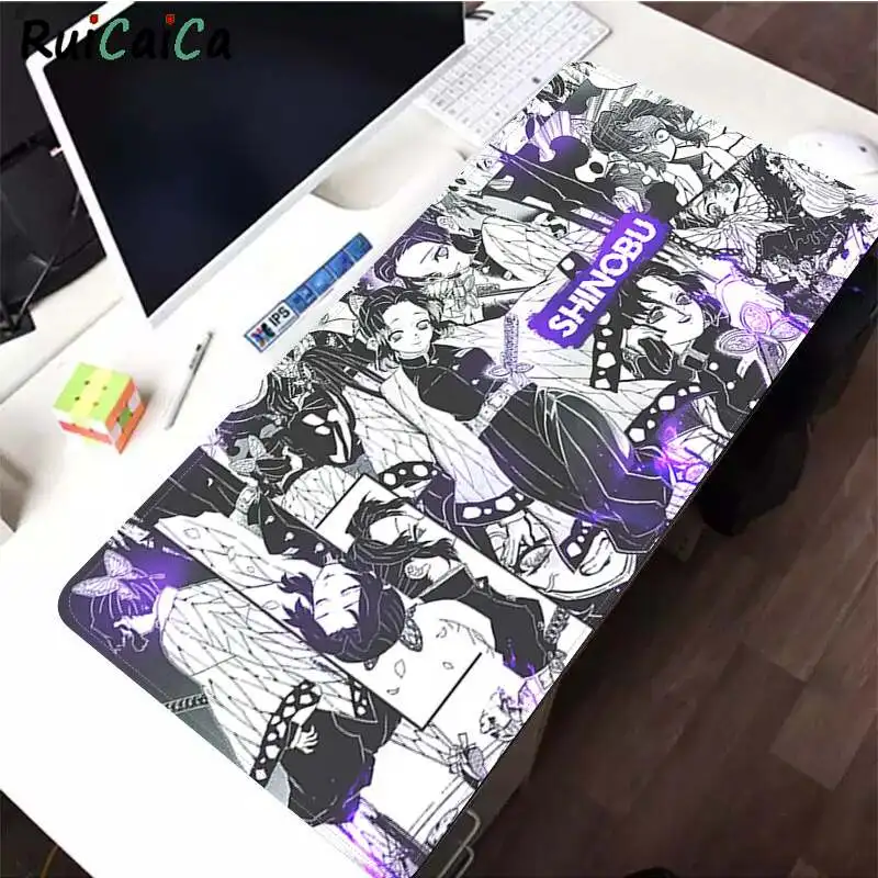 

RuiCaiCa Demon Slayer Kochou Shinobu Simple Design Laptop Gaming Mice Mousepad Size for CSGO Game Player Desktop Computer Laptop
