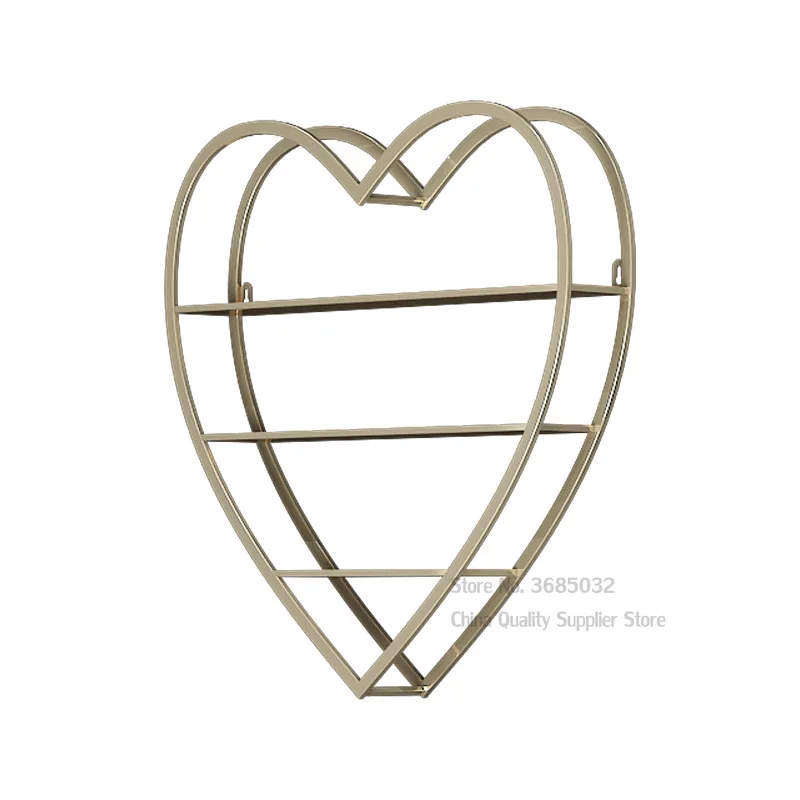 Железный демонстрационный стеллаж в форме сердца органайзер для косметики