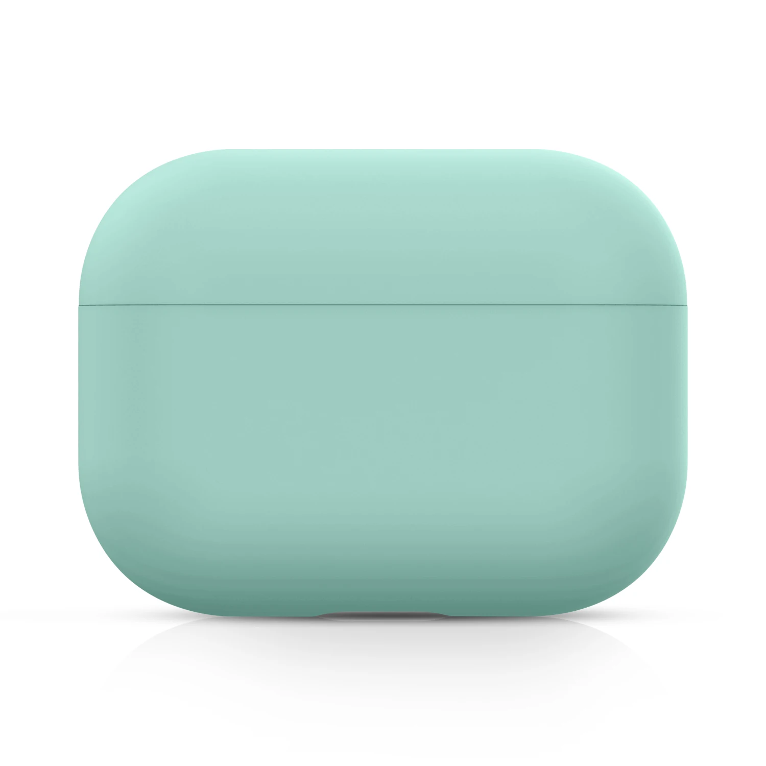 Чехол для AirPods Pro, мягкий жидкий силиконовый защитный чехол, видимый передний светодиодный чехол для AirPods Pro, чехол 3, модный зеленый