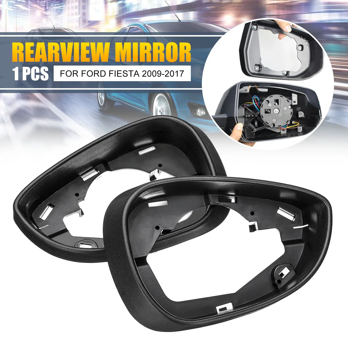 Левая и правая боковая фоторамка для Ford Fiesta MK7 2009 2010 2011 2012 14 16 17|Зеркала крышки| |