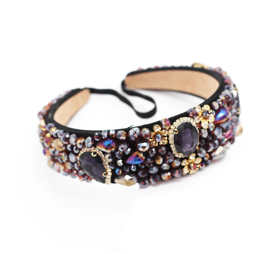 Роскошная цветная корона в стиле барокко свадебные украшения для невесты тиара