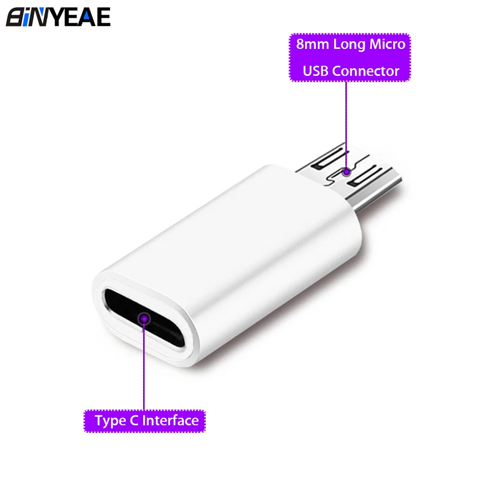 Длинный USB Type C гнездовой к Micro Мужской адаптер зарядный кабель для Blackview Oukitel Doogee