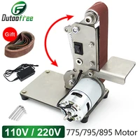 0 90 %c2%b0 mini electric belt sander kit diy polishing grinding multifunctional grinder machine with 10pcs belt 775795895 motor