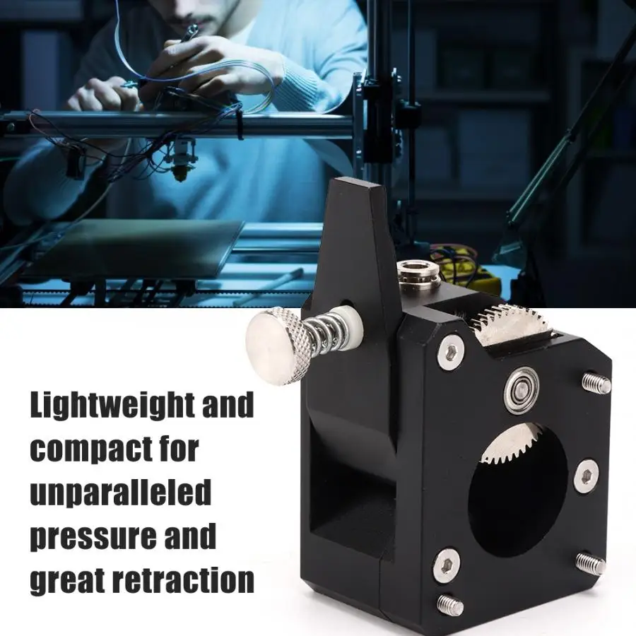 3D принтеры экструдер черный Алюминий двойной Шестерни Dual Drive вправо для Prusa I3 CR 10