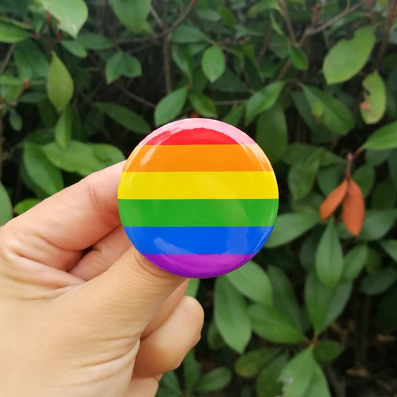 Nengdou T29 ЛГБТ гордость Радужный Флаг значок круглые значки геи лесбийские