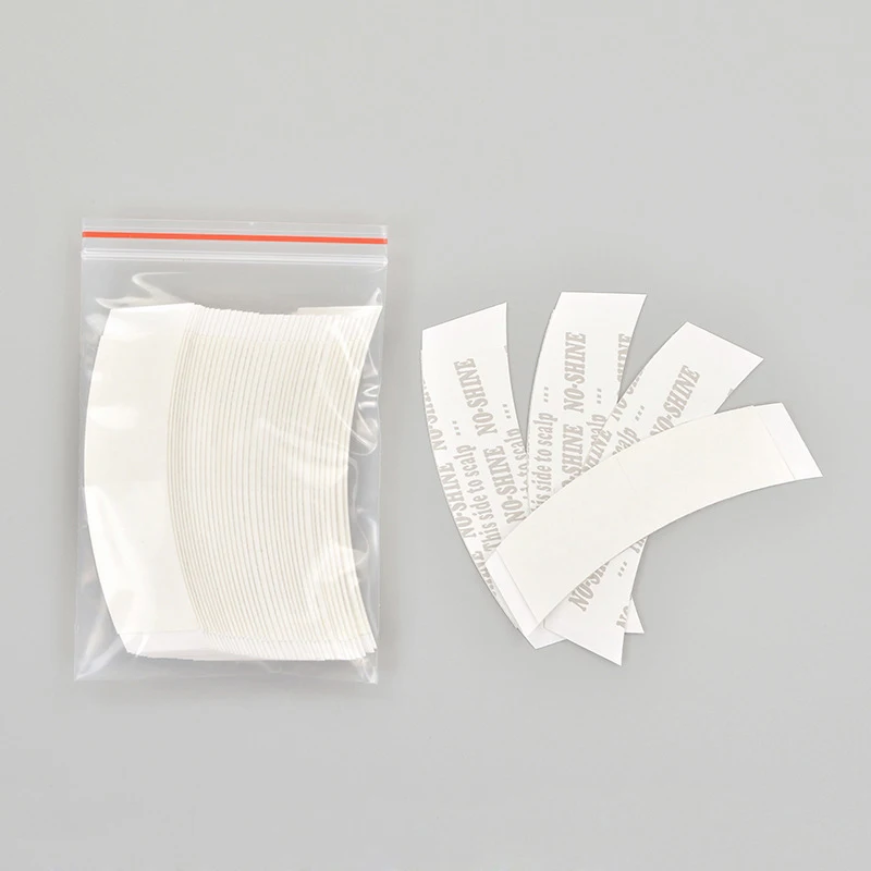 

36PCS No Shine Tape Bonding Double Sided Adhesive Tape C Contour Strip for toupee wigs 7.6cm*2.2cm
